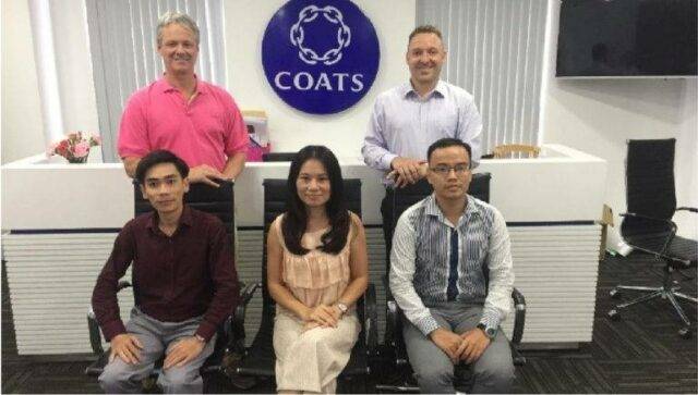 Team in Coats offices in Vietnam