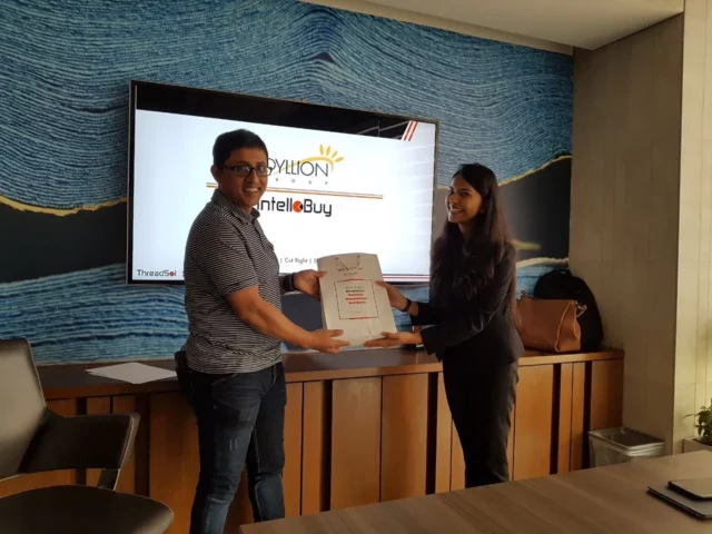 Epyllion employee with Coats Digital Software