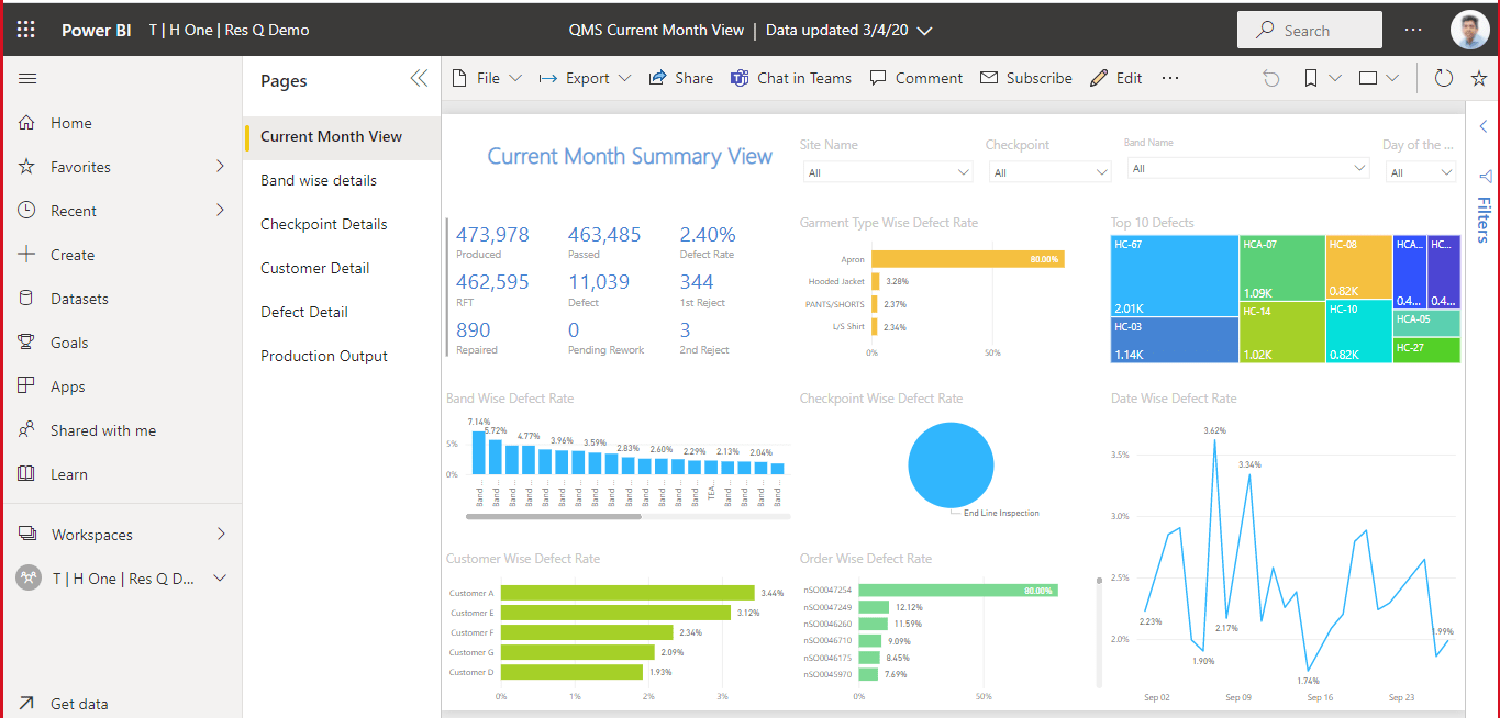 Screenshot of Res.Q QMS Quality Management solution