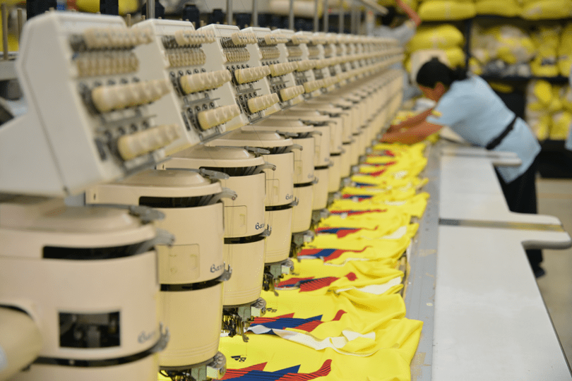 Embroidery department in Supertex factory