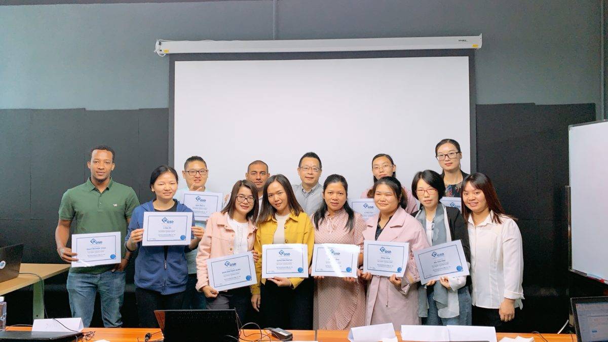 Top form International team receives GSDcost Certificate by Training Completion