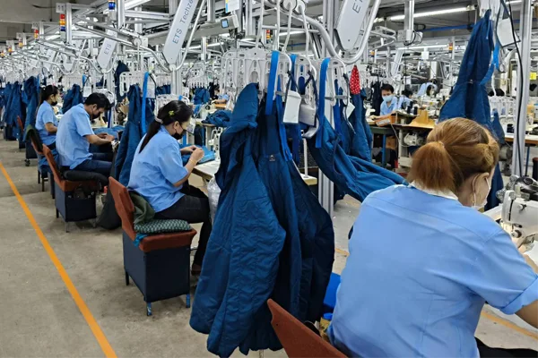 Garment production line of VT garment.