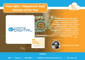 Coats Digital winner of Most Agile SaaS Solution 2024