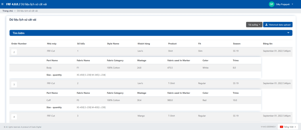 Phân tích dữ liệu lịch sử - FastReactFabric