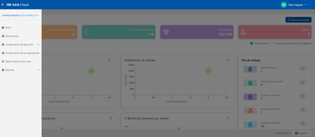 Etapa de planificación de la estructura en FastReactFabric