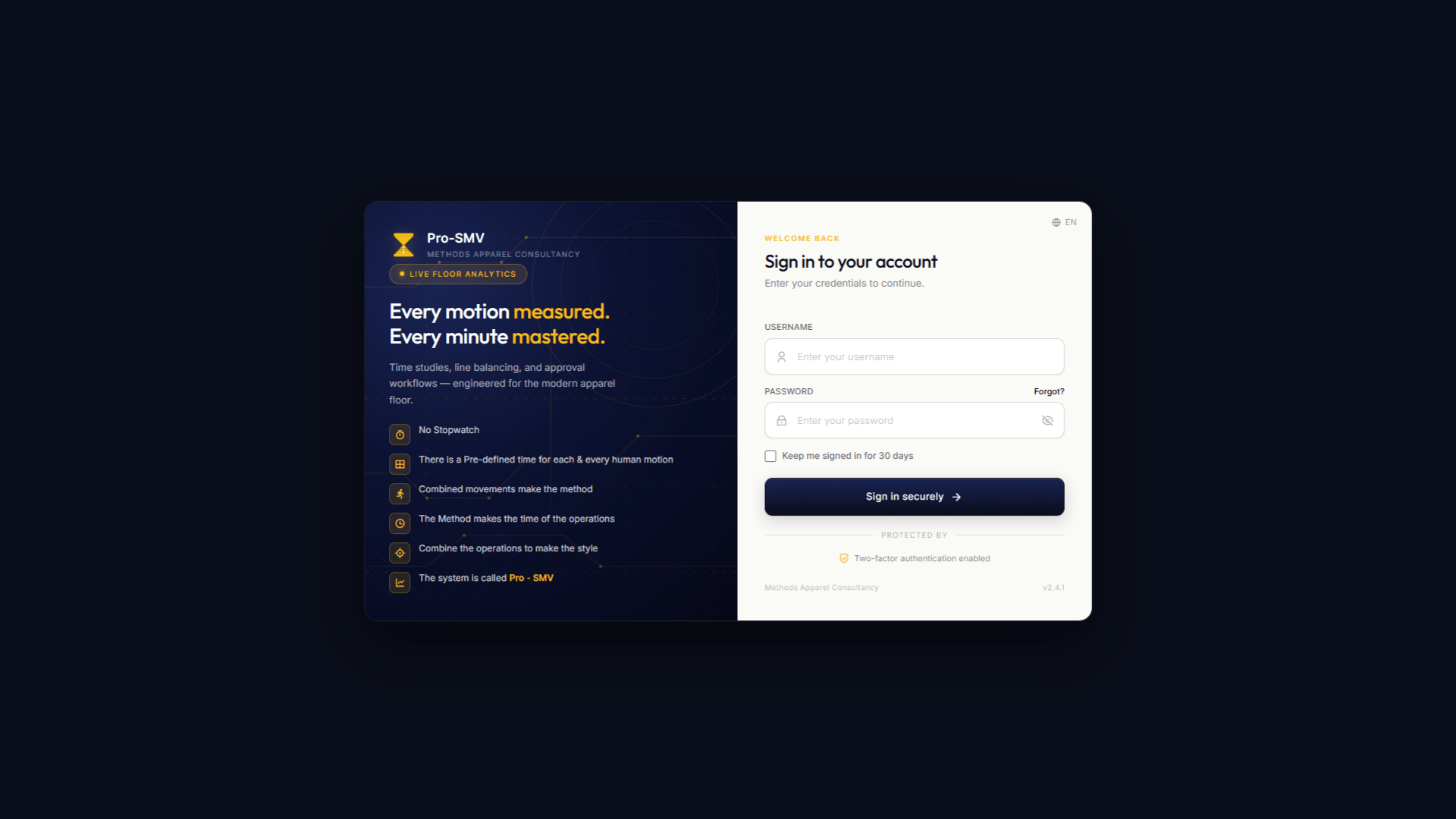 A screen capture of the Pro-SMV website homepage
