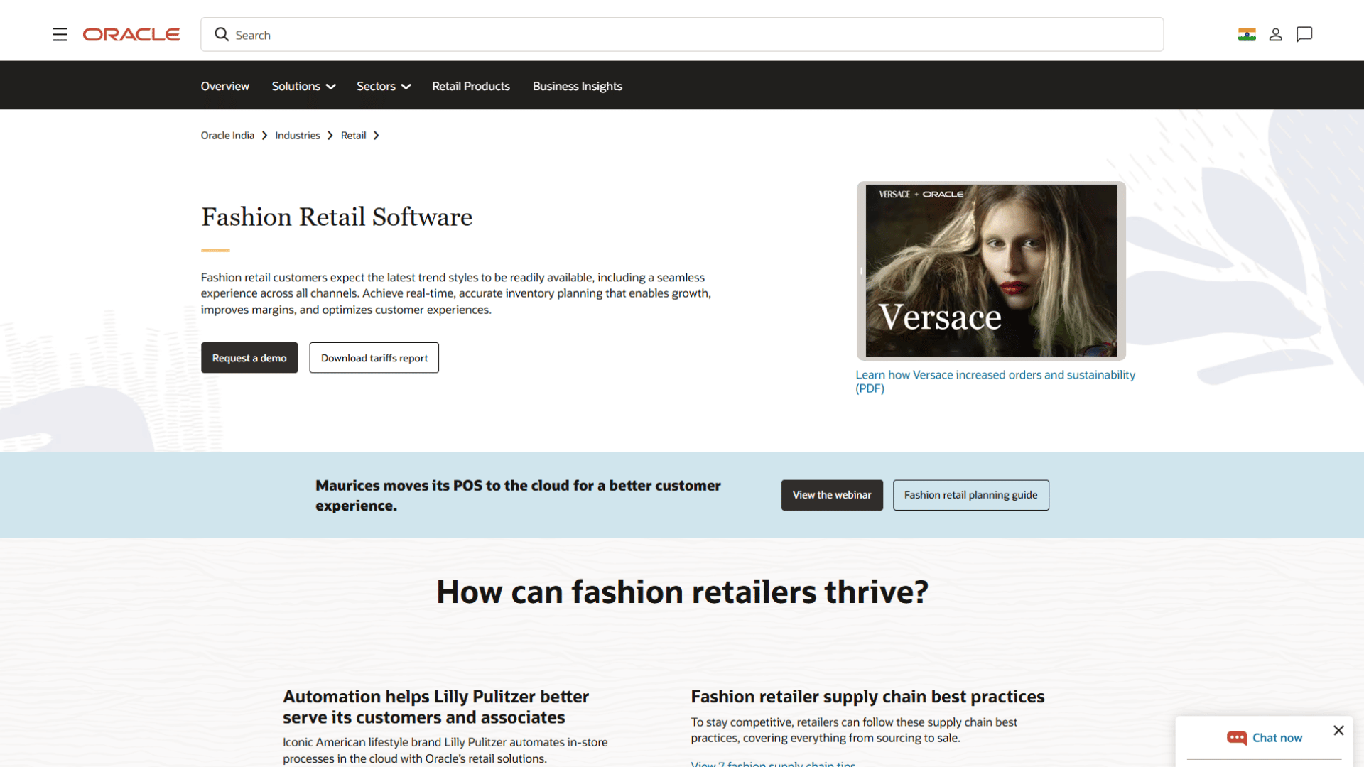 Oracle for the fashion industry