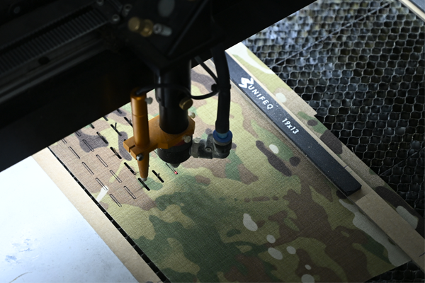 Automated precision cutting of defense-grade fabric by unifeq's operator